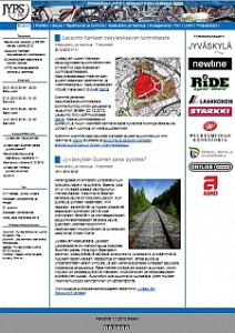 Vuoden 2012 nettisivujen etusivu.